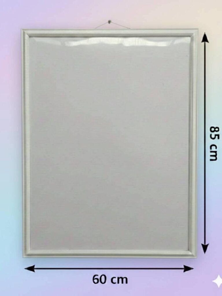 กรอบรูปสีขาวA1 กรอบรูปA1สีขาว 85x60 cm กรอบรูปภาพ เเบบเเขวนผนัง ได้ทั้งเเนวตั้งและเเนวนอน