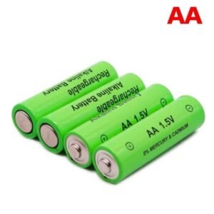 ถ่านชาร์จ AA 1.5V สีเขียว 4 ก้อน