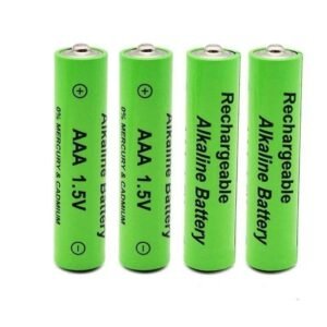 ถ่านชาร์จ AAA 1.5V สีเขียว 4 ก้อน