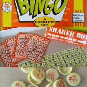 BigGame Bingo Game 30 แผ่น เกมส์บิงโก สำหรับครอบครัวและเด็ก ช่วยพัฒนาทักษะการเรียนรู้และสนุกสนาน พร้อมกล่องสแตนช์และปากกาพลาสติก 75 ชิ้น