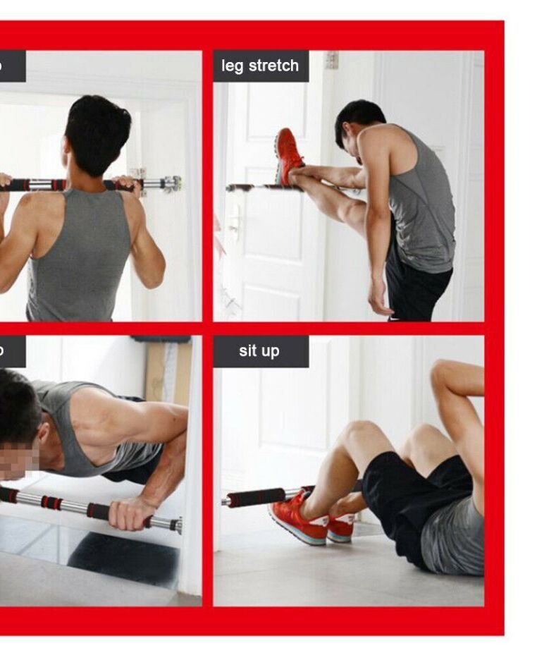 บาร์โหนติดประตู 60–100 ซม. สำหรับออกกำลังกาย